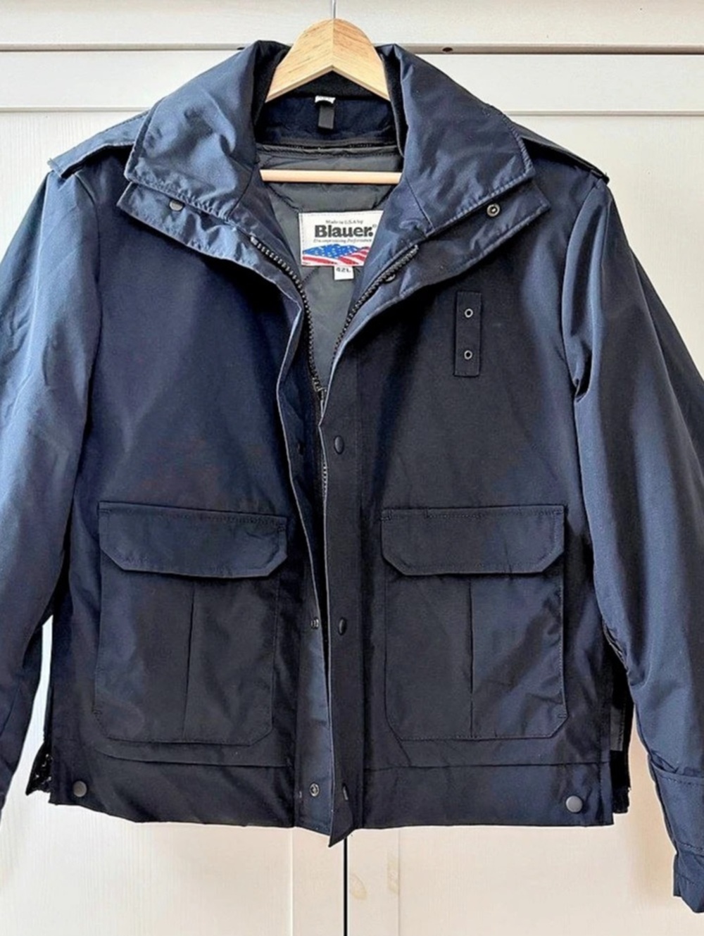 Blauer Men’s Navy Solid GORE-TEX Jacket Coat Outerwear Size 42L